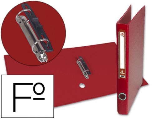 Pasta de arquivo liderpapel com 2 aneis lombada 40 mm vermelho , Liderpapel , 25075 , 8423473250758